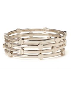 Silver Amor Bangle Set